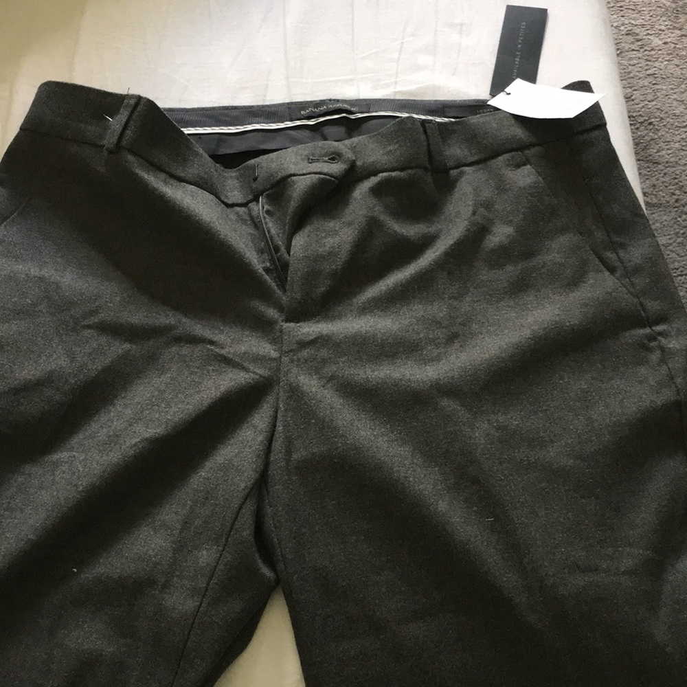 Banana Republic Gray Logan trouser NWT sIze 8L